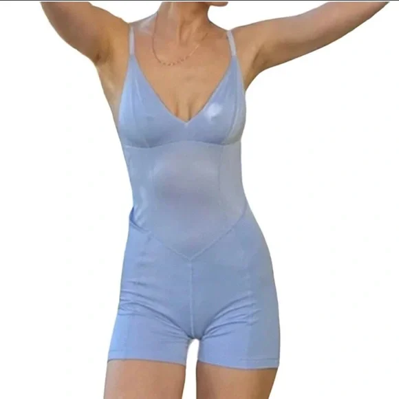 Free People We Are HAH Raise the Barre Onesie in Periwinkle Size XS - Picture 1 of 4